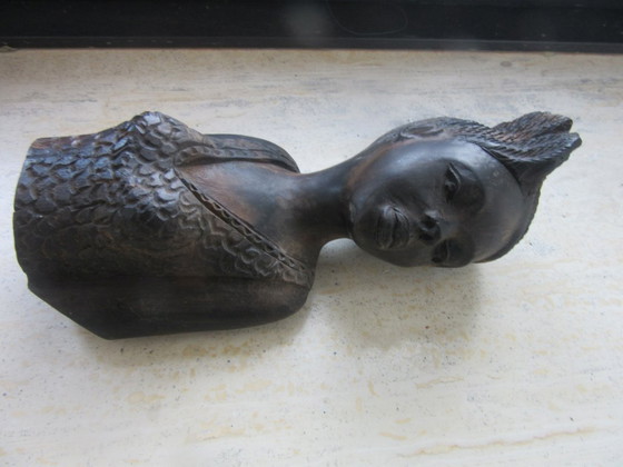 Image 1 of Statuette africane in legno intagliato, maschili e femminili, vintage
