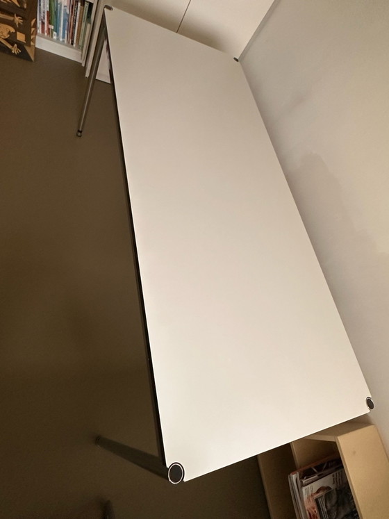 USM Haller Tisch, Esstische, Holz, Chrom, Weiß (Foto 6 von 9)