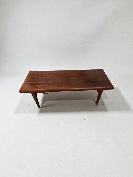 Image 1 of Mid Century Teak Couchtisch Sofatisch Tisch Johannes Andersen Trioh 1960er Jahre