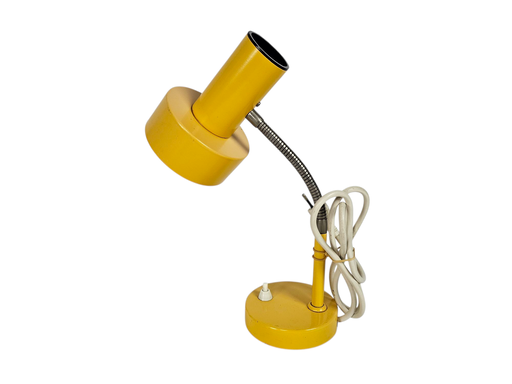 Herda - Hala Zeist style - lampe de table - lampe de bureau - jaune ocre - col flexible - 60's