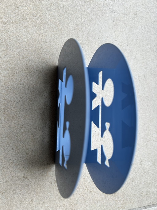 Porte-serviettes bleu Girotondo Alessi