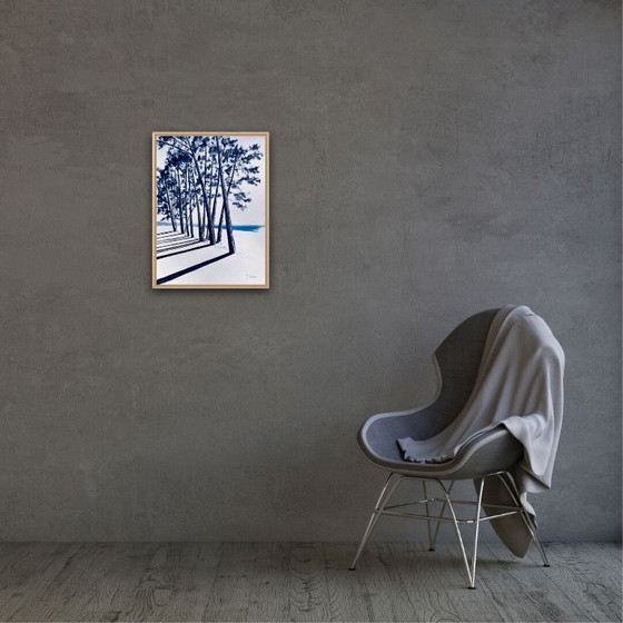 Image 1 of Oost-Indische inkt op natuurlijk papier 300g Onderwerp: Cap Coz Formaat 40x30 cm.