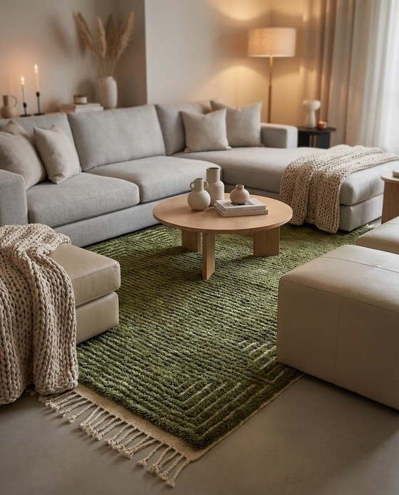 Image 1 of Berberkleed van zuivere wol, handgemaakt volgens traditionele methoden, 2/3 m