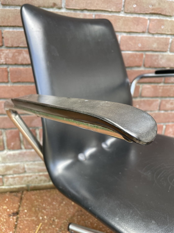 Image 1 of Sedia da ufficio vintage con struttura tubolare - stile Brabantia Gispen