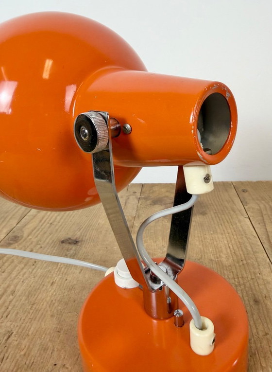Vintage oranje metalen wandlamp van Lidokov, jaren 70. – Wandlampen, Chrome (photo 16 of 17)