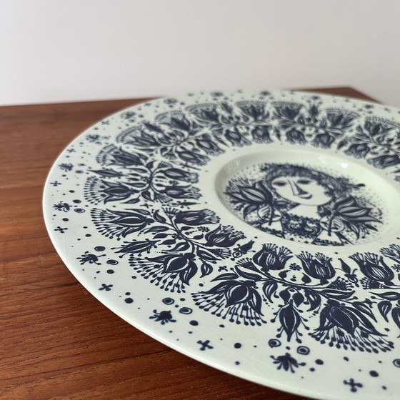 Image 1 of Large vintage wall plate, Bjørn Wiinblad for Nymølle, Denmark, 1960s