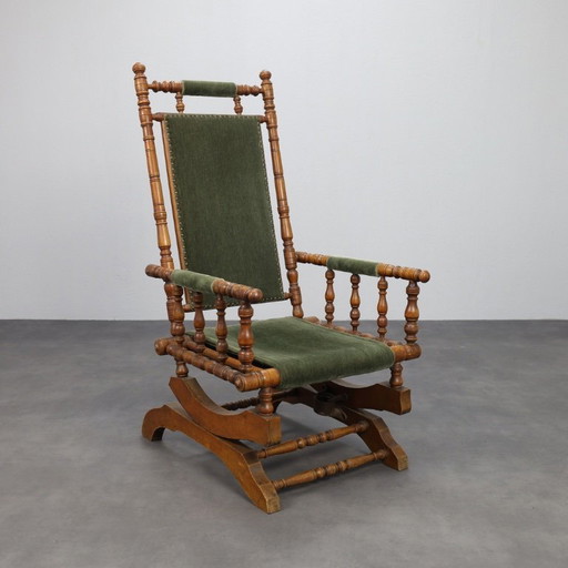 Chaise à bascule victorienne, vers 1920