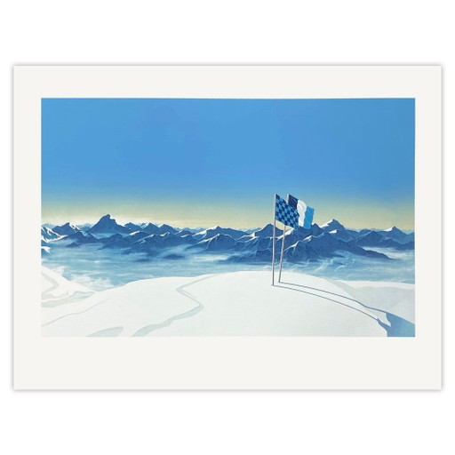 Pierre COULON Au sommet serigrafía 1988