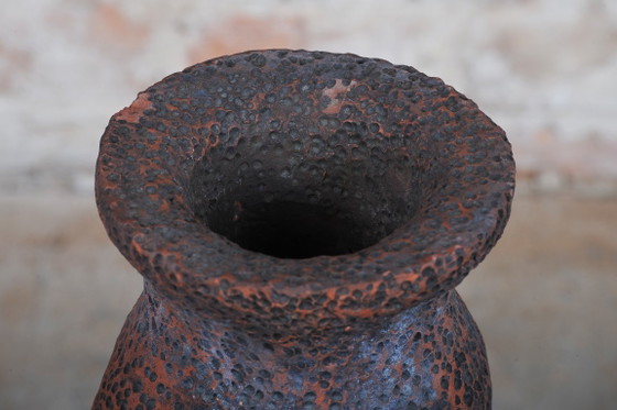 Original Art Deco Vase, Ceramics, Well-Preserved Condition, Czech, 1920s (photo 4 of 8)