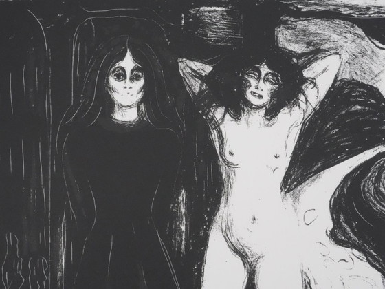 Edvard MUNCH : Les Trois Âges de la Femme, Lithographie Signée – Lithographies et sérigraphies, Paper (photo 6 of 10)