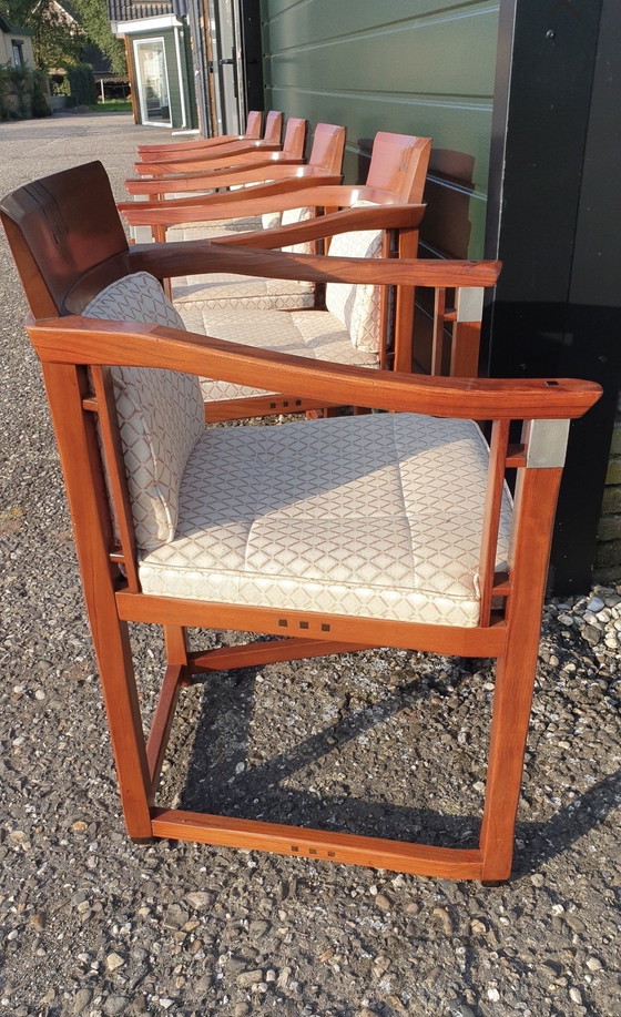 Image 1 of 6 fauteuils de salle à manger Schuitema