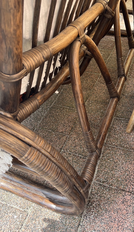 Image 1 of Ensemble de salon vintage en rotin / Manou