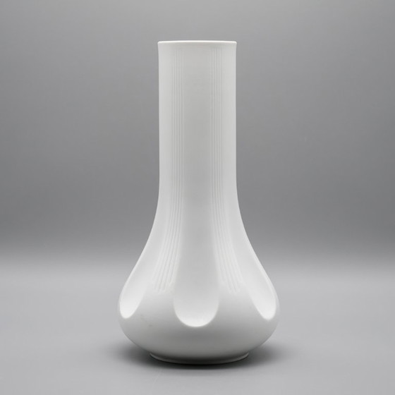 Image 1 of ARCHAIS Vasen-Duo Heinrich Fuchs Hutschenreuther 60er–70er Jahre Op-Art Biskuitporzellan