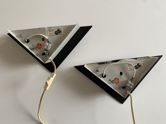 Image 1 of Vintage Herda - Lampade da parete in stile Memphis, anni '70, set di 2