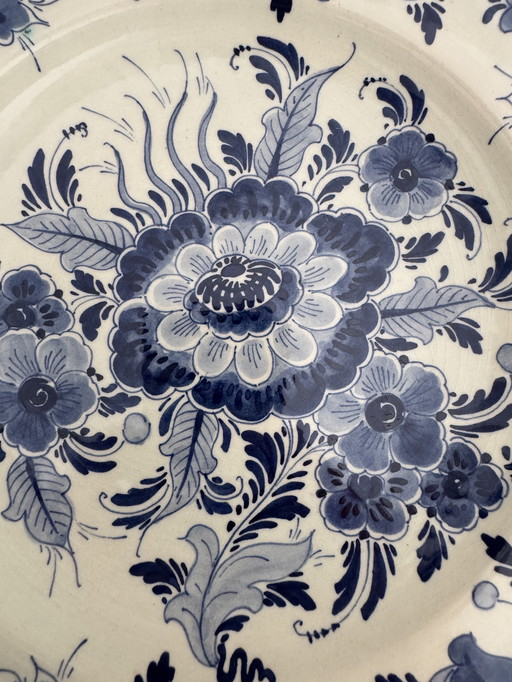Piatto da parete blu Delft di Regina