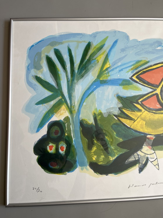 Litografía de pájaros coloridos de John Lie A Fo, firmada y numerada. – Litografías y grabados, Paper (photo 3 of 5)