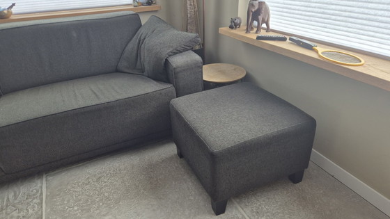 Seating area: 1.5- & 3.5-seater, with ottoman – Textile, Wood (photo 4 of 8)