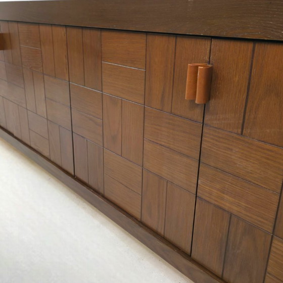 Image 1 of Brutalist sideboard by Frans Defour 280 cm 70's design Moderna series