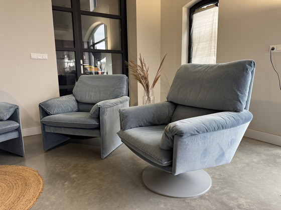 Image 1 of Leolux Bora beta complete set blue gray