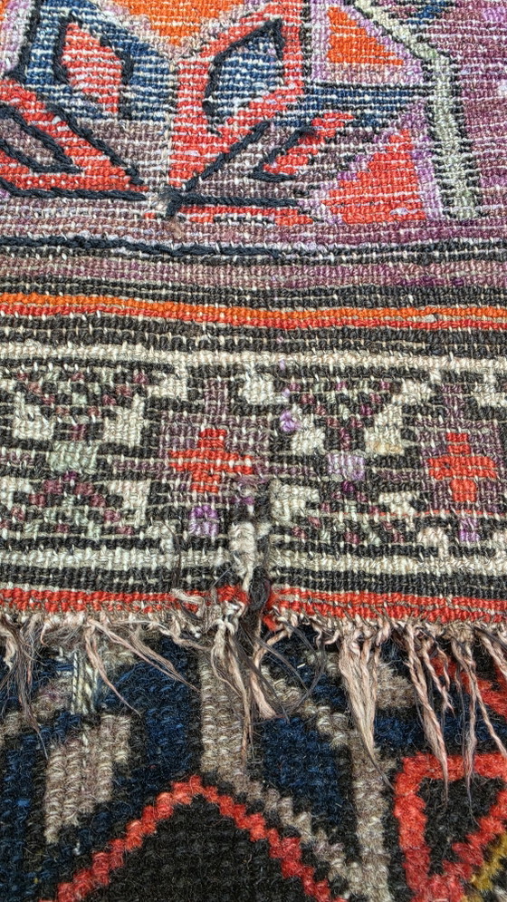 Image 1 of Handgeknoopt oosters wol antiek Kaukas Kazak tapijt nomad 122x195cm