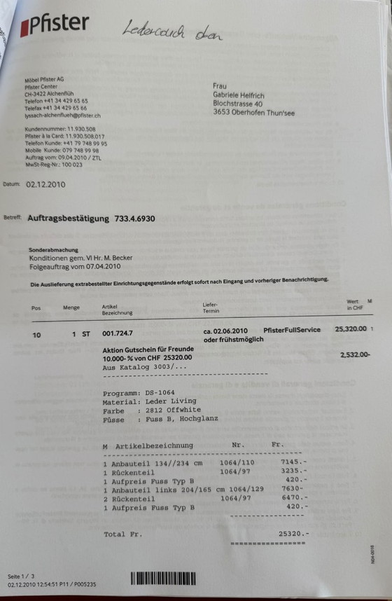 de Sede DS-1064 Designer Sofa – Swiss-Made | Außergewöhnlicher Zustand – Sofagarnitur, Leder (photo 8 of 8)