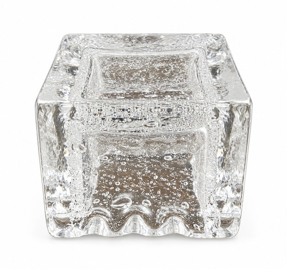 Daum Nancy Svuotatasche/Posacenere Quadrangolare in Vetro Spesso Bolle – Oggetti decorativi, Glass (photo 7 of 7)