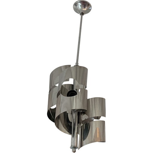Lámpara colgante vintage de 3 luces, años 70