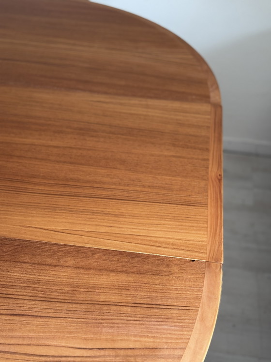 Tavolo da pranzo rotondo vintage Teak Anni '60 Lübke – Tavoli da pranzo, Wood (photo 13 of 15)