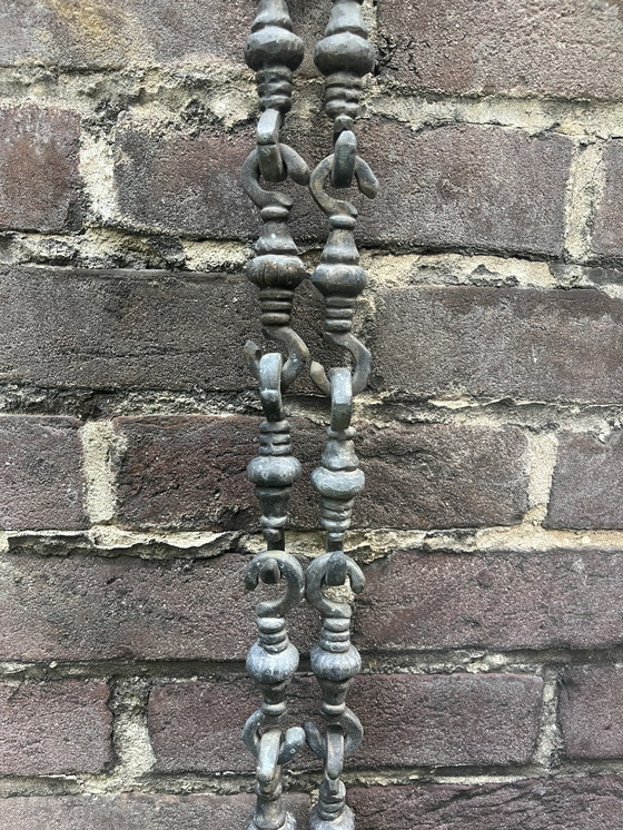 Image 1 of 4 Chaînes de banc pivotant en bronze de l'Inde