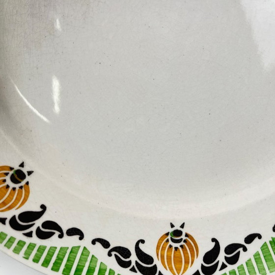 Image 1 of Set aus 4 Sarreguemines „Maroussia“-Speisetellern, frühes 20. Jahrhundert