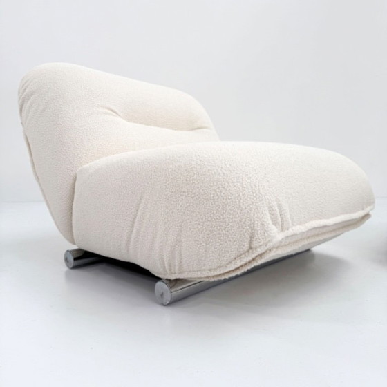 Image 1 of Ein Paar Lounge-Sessel von Giuseppe Munari für Poltrona Munari, 1970er Jahre