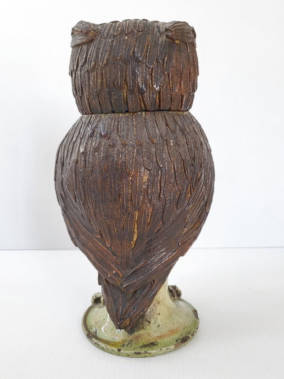 Image 1 of Precioso bombonera antigua de cerámica firmada con la letra "N", ¿de época del siglo XIX?