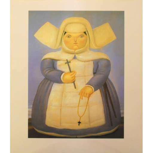 Fernando Botero – Mother Superior | Figurative Color Offset Lithograph
