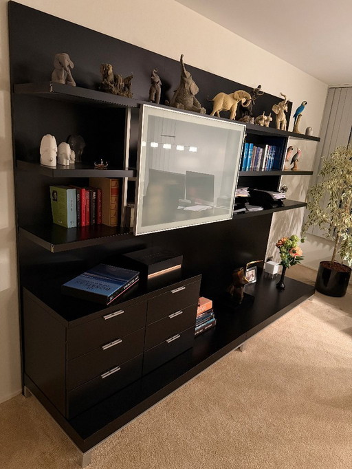 Parete attrezzata Misura Emme 14 Nero