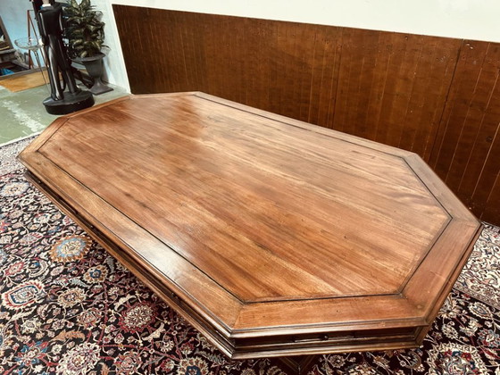 Tavolo da riunione classico inglese con sedie – Set da pranzo, Tessile, Legno (photo 16 of 23)