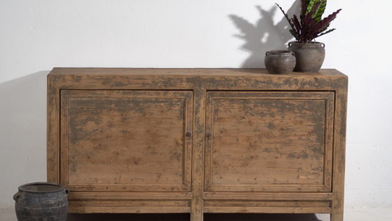 Antique sideboard with gray patina (c.1900) #78 (photo 3 of 40)