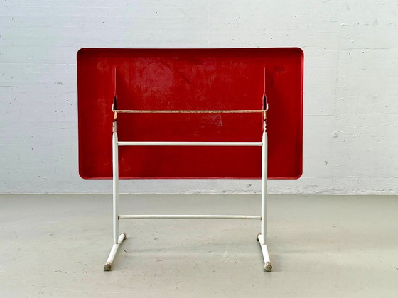 Tavolo Pieghevole Vintage Svizzero – Rosso & Bianco, Mid-Century – Tavoli da giardino, Altro (photo 15 of 15)