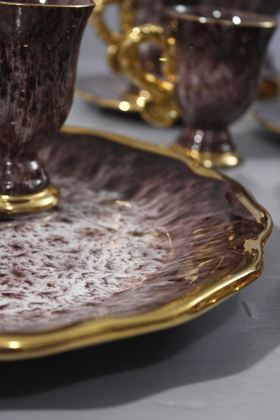 Image 1 of Marius Giuge À Vallauris - 40-delig ontbijtset Frankrijk 1950