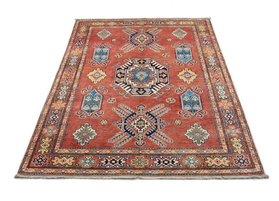 Image 1 of Alfombra Ziegler Kazak original anudada a mano, 185 x 122 cm, nueva y en excelente estado.