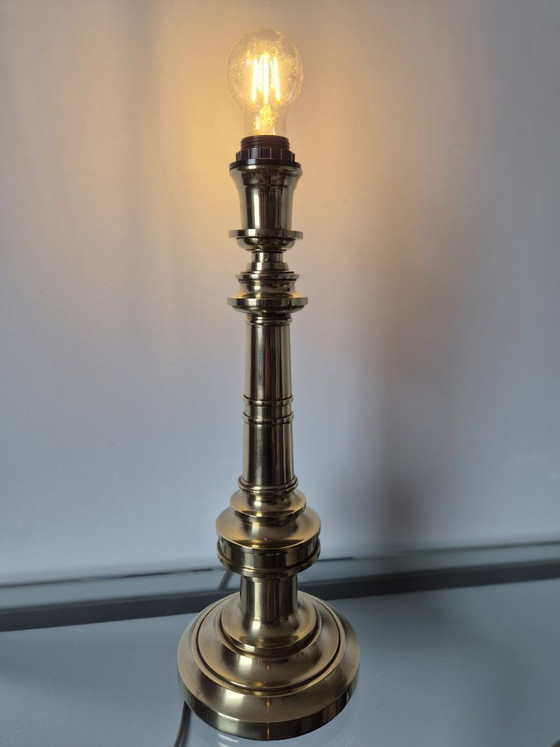 Image 1 of Vintage 1970s Lamp Art (Milano Italy) brass lamp base