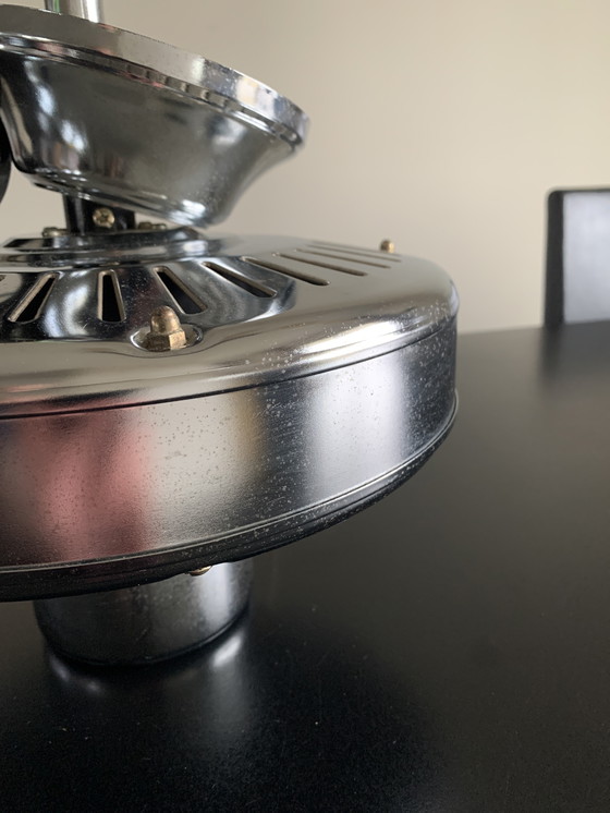 Image 1 of Ventilateur de plafond chromé, 3 positions, 2 directions