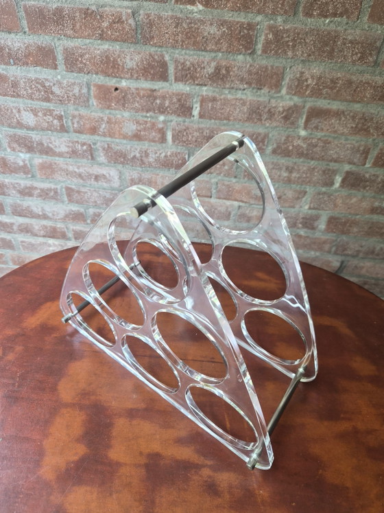 Image 1 of Portabottiglie vintage in plexiglass