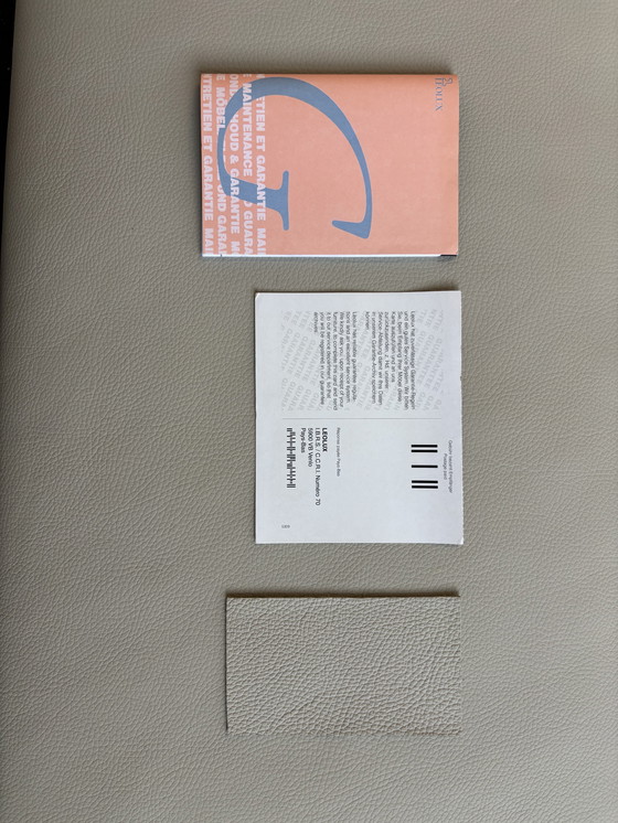 Image 1 of Sofá de diseño Leolux B-Flat, piel, gris-beige