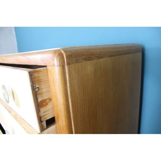 Image 1 of Vintage wooden chest of drawers, Italy 1950