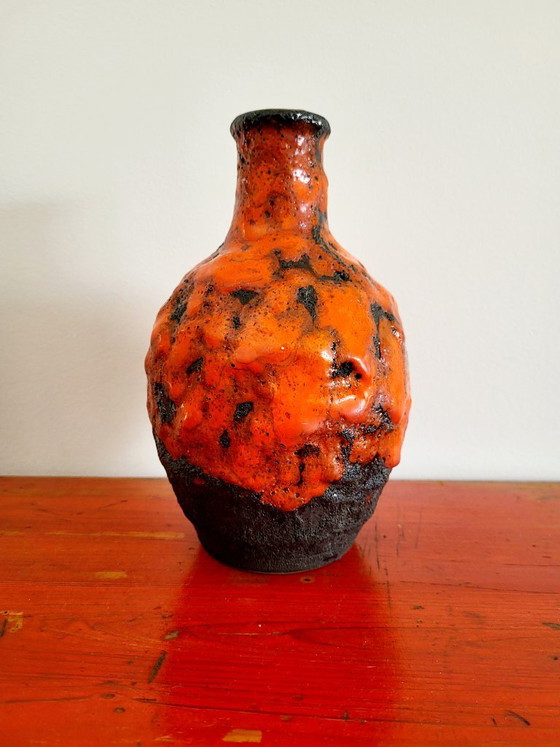 Image 1 of Rare Vintage Marei 4100 Vase – Fat Lava – 1970s – Brutalist
