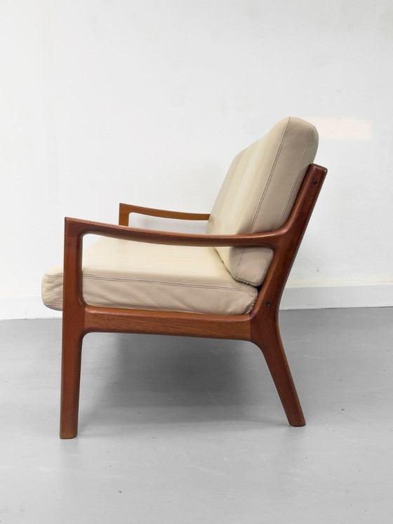 Canapé Senator 3 places en cuir et teck, par Ole Wanscher pour Cado, 1977 – Canapés 3 places, Leather (photo 21 of 26)