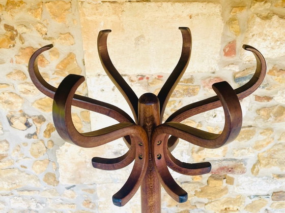 Image 1 of Porte-manteau sur pied de style moderne du milieu du siècle, par Baumann, années 1960