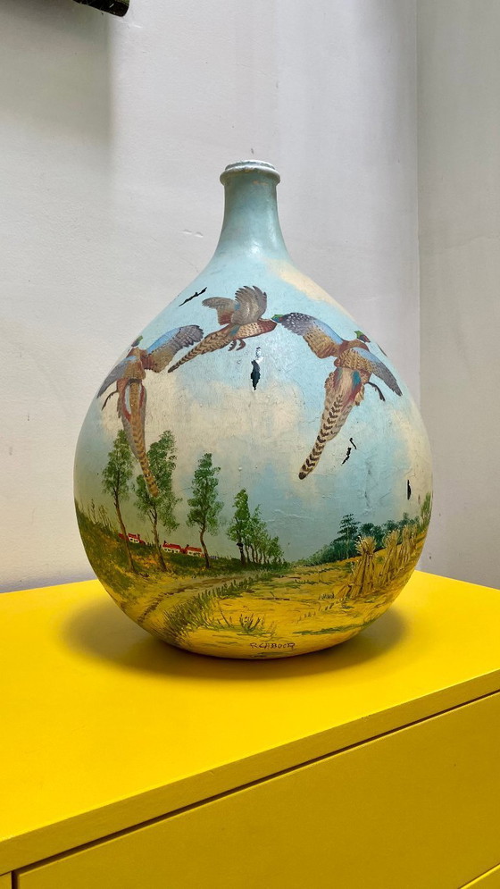 Image 1 of Hübsche Lady Jeanne Vase mit Malerei R.Caboor