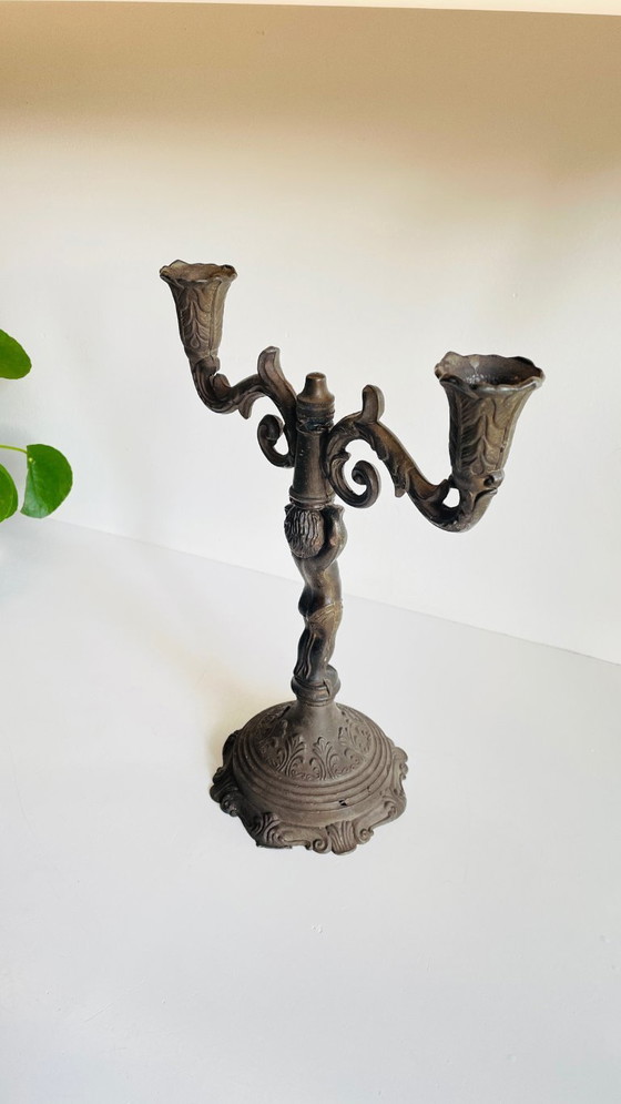 Image 1 of PORTACANDELE IN STILE ART NOUVEAU