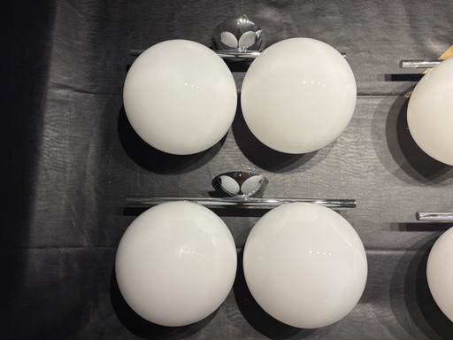 Flos IC C/W1 Dubbele Wandlamp Chroom